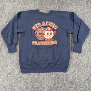 Vintage Syracuse Orangemen Sweatshirt Mens Large Signal Crewneck College 90s‎